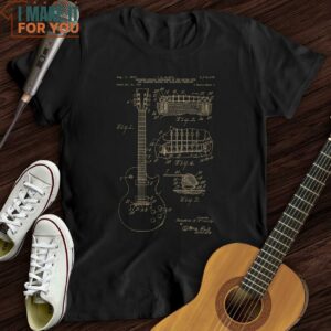 Guitar Patent T Shirt Gift for Music Lover 3
