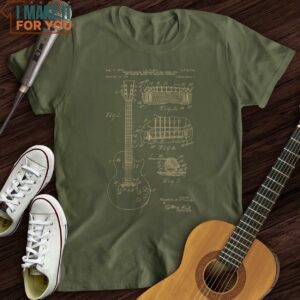 Guitar Patent T Shirt Gift for Music Lover 4