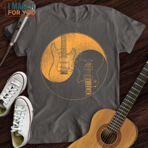 Guitars Yin Yang T Shirt Gift for Music Lover 2