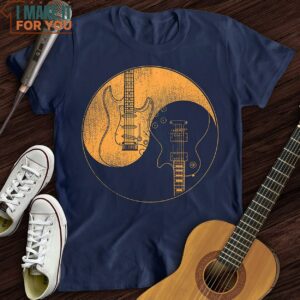 Guitars Yin Yang T Shirt Gift for Music Lover 3