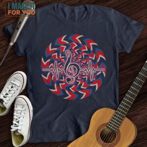 Heartbeat Music Note T Shirt Gifts for Musicians 3