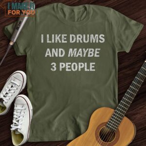 I Like Drums T Shirt Gifts for Musicians 5