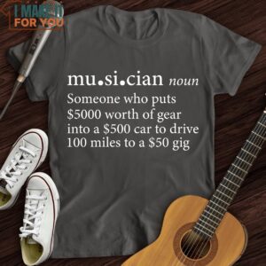 Musician Definition T Shirt Xmas Gifts For Music Players 2
