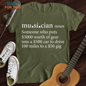 Musician Definition T Shirt Xmas Gifts For Music Players 5