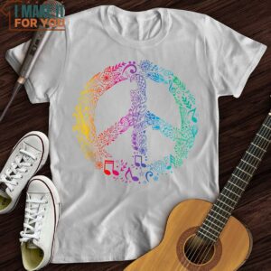 Peace Sign T Shirt Gift for Music Lover 5 1