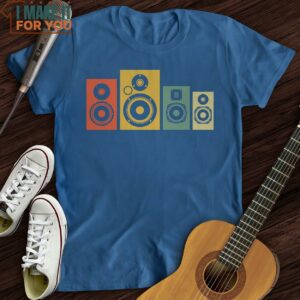 Rainbow Speakers T Shirt Music Lover Graphic Tee 5