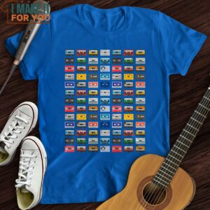 Rainbow Cassette T Shirt Music Lover Graphic Tee 2 1