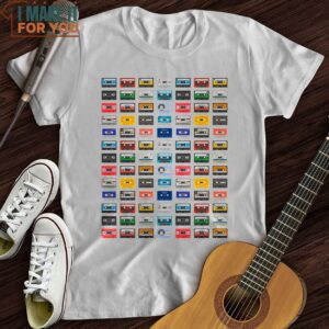 Rainbow Cassette T Shirt Music Lover Graphic Tee 4 1