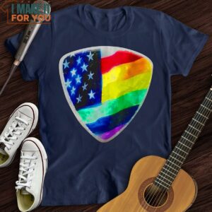 Rainbow Pick T Shirt Music Lover Graphic Tee 3