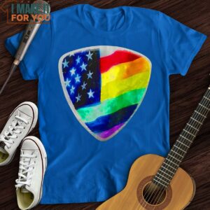 Rainbow Pick T Shirt Music Lover Graphic Tee 4