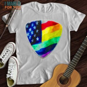 Rainbow Pick T Shirt Music Lover Graphic Tee 5
