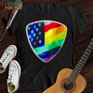 Rainbow Pick T Shirt Music Lover Graphic Tee 6