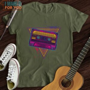Retro Tape T Shirt Music Lover Graphic Tee 3