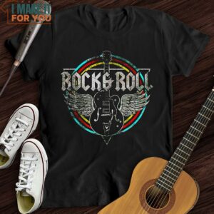 Retro Rock And Roll T Shirt Music Lover Graphic Tee 4 1
