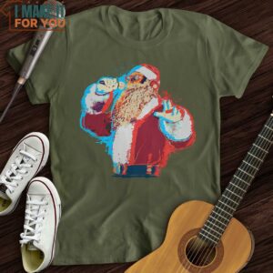 Santa On The Mic T Shirt Music themed T shirts 6