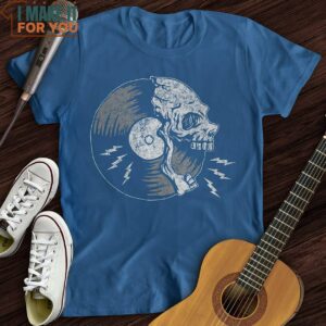 Skull Record T Shirt Vintage Music Tee 4