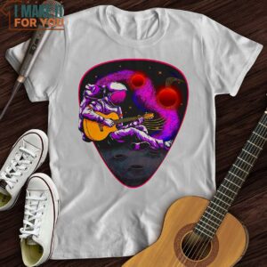 Space Guitar Plectrum T Shirt Presents For Music Lovers 4