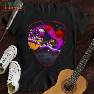Space Guitar Plectrum T Shirt Presents For Music Lovers 5