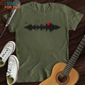 Sunset Soundwave T Shirt Presents For Music Lovers 3
