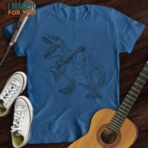 T Rex Playing Guitar T Shirt Music Gifts For Music Lovers 2