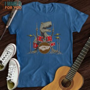 T Rex Playing Drums T Shirt Music Gifts For Music Lovers 4