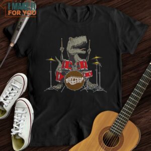 T Rex Playing Drums T Shirt Music Gifts For Music Lovers 6