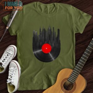 Vinyl Skyline T Shirt Best Gifts For Musicians 4