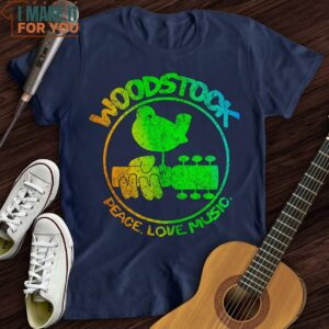 Woodstock Peace Love Music T Shirt Christmas Gifts For Musicians 3