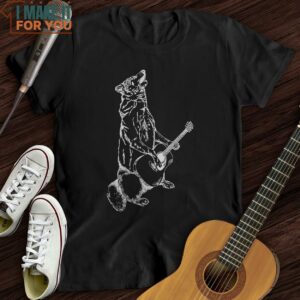 Wolf Guitar T Shirt Christmas Gifts For Musicians 4