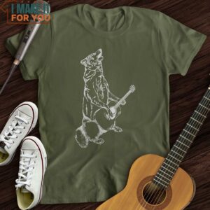 Wolf Guitar T Shirt Christmas Gifts For Musicians 5