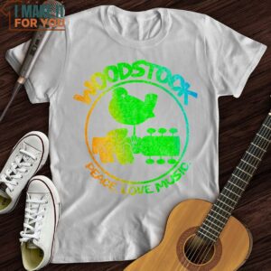 Woodstock Peace Love Music T Shirt Christmas Gifts For Musicians 5