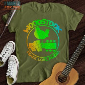 Woodstock Peace Love Music T Shirt Christmas Gifts For Musicians 6