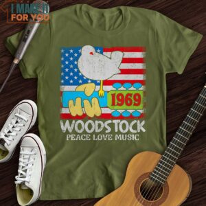 Woodstock 1969 T Shirt Christmas Gifts For Musicians 4