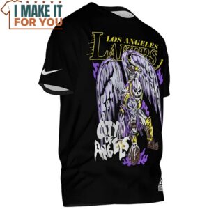 Los Angeles Lakers City of Angels Skull Knight Shirt 2