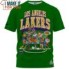 Los Angeles Lakers Looney Tunes Team Green T-Shirt, Best Gifts For Lakers Fans