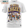 Los Angeles Lakers Looney Tunes White T-Shirt, Best Gifts For Lakers Fans