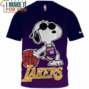 Los Angeles Lakers x Snoopy Fullprinted T Shirt 2