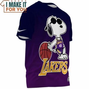 Los Angeles Lakers x Snoopy Fullprinted T Shirt 3