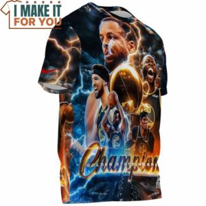 Golden State Warriors Champion Team Fullprinted T Shirt Perfect Gift for NBA Fan 3