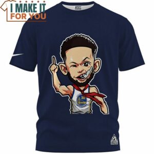 Stephen Curry Cool Warrior Navy T Shirt Perfect NBA Graphic Tee for Fan 2