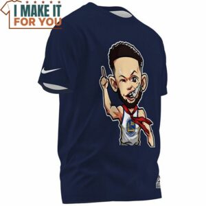 Stephen Curry Cool Warrior Navy T Shirt Perfect NBA Graphic Tee for Fan 4