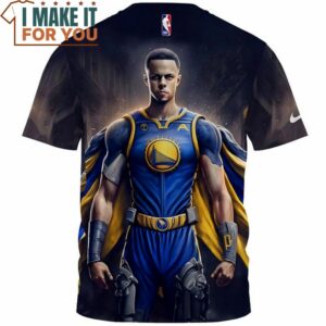 Stephen Curry Supper Warrior Fullprinted T Shirt Perfect NBA Graphic Tee for Fan 2