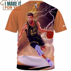 Stephen Curry Thunder Warrior Fullprinted T Shirt Perfect NBA Graphic Tee for Fan 2