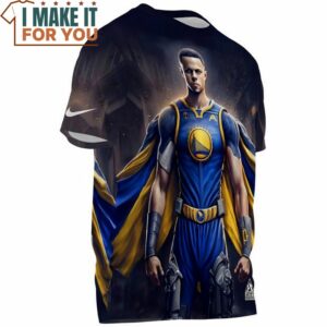 Stephen Curry Supper Warrior Fullprinted T Shirt Perfect NBA Graphic Tee for Fan 3