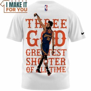 Stephen Curry Three God White T Shirt Stephen Curry Gifts ideas for Fans 3