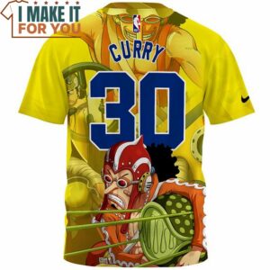 Stephen Curry x Usopp One Piece Fullprinted T Shirt Perfect NBA Graphic Tee for Fan 2