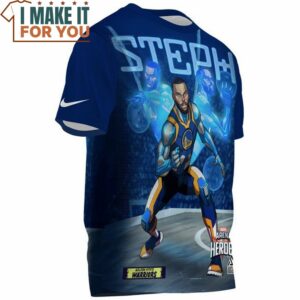 Stephen Curry x Marvel Fullprinted T Shirt Stephen Curry Gifts ideas for Fans 3