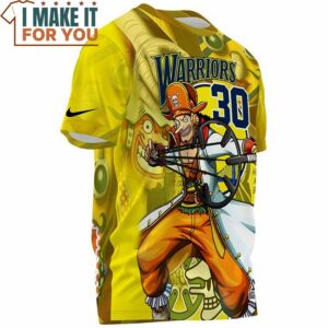 Stephen Curry x Usopp One Piece Fullprinted T Shirt Perfect NBA Graphic Tee for Fan 3