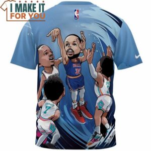 Stephen Curry 3 Point Art Fullprinted T Shirt Perfect NBA Graphic Tee for Fan 3