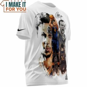 Stephen Curry 30 Signed Fullprinted T Shirt Perfect NBA Graphic Tee for Fan 3